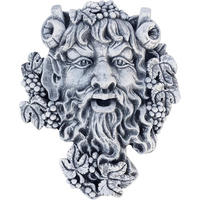 STEINFIGUR Wandkonsole Wandrelief Waldgeist frostfest wetterfest Steinguss Gartenfigur - Grau, Stein (25/8/30cm) - stoneandstyle