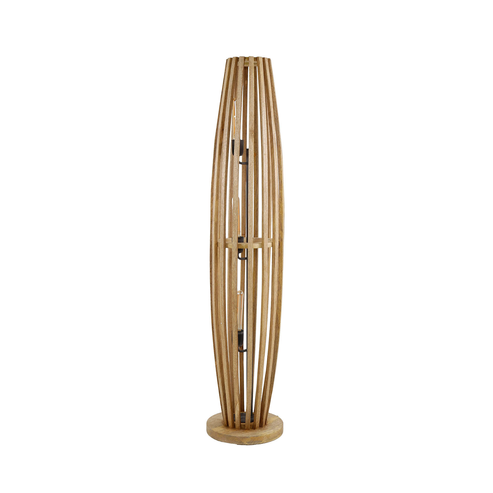 STEHLEUCHTE Orbit Braun 28/145/ 28 cm - Braun, Holz (28/145/28cm) - Hoyz Collection