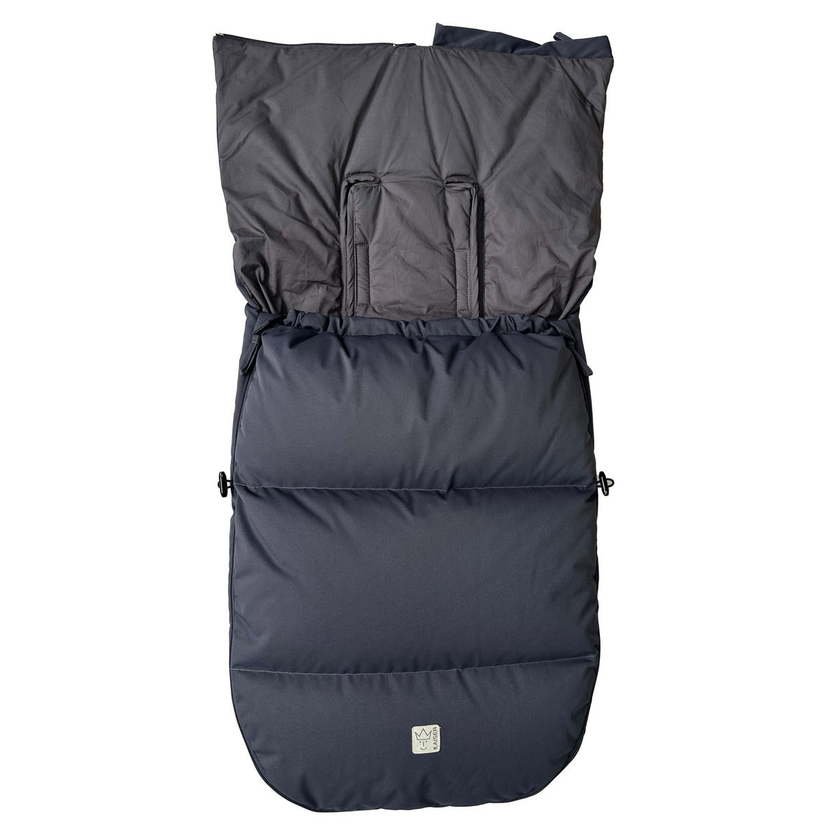 KINDERWAGEN-FUSSSACK Dowwny XL, anthracite - Dunkelgrau, Textil (45/7/95cm) - Kaiserbaby
