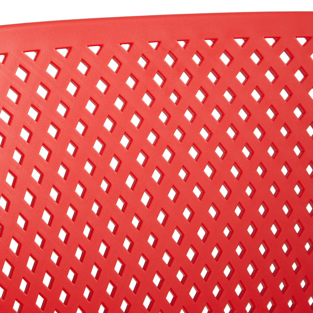 GARTENSTUHL 4er-Set Kunststoff Rot mit Armlehnen - Rot, Kunststoff (220/75/54cm) - Homestyle4u