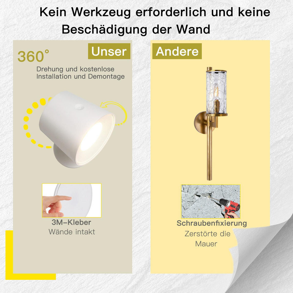 LED WANDLEUCHTE Emma - Weiß, Kunststoff (9/8/11cm) - Nettlife