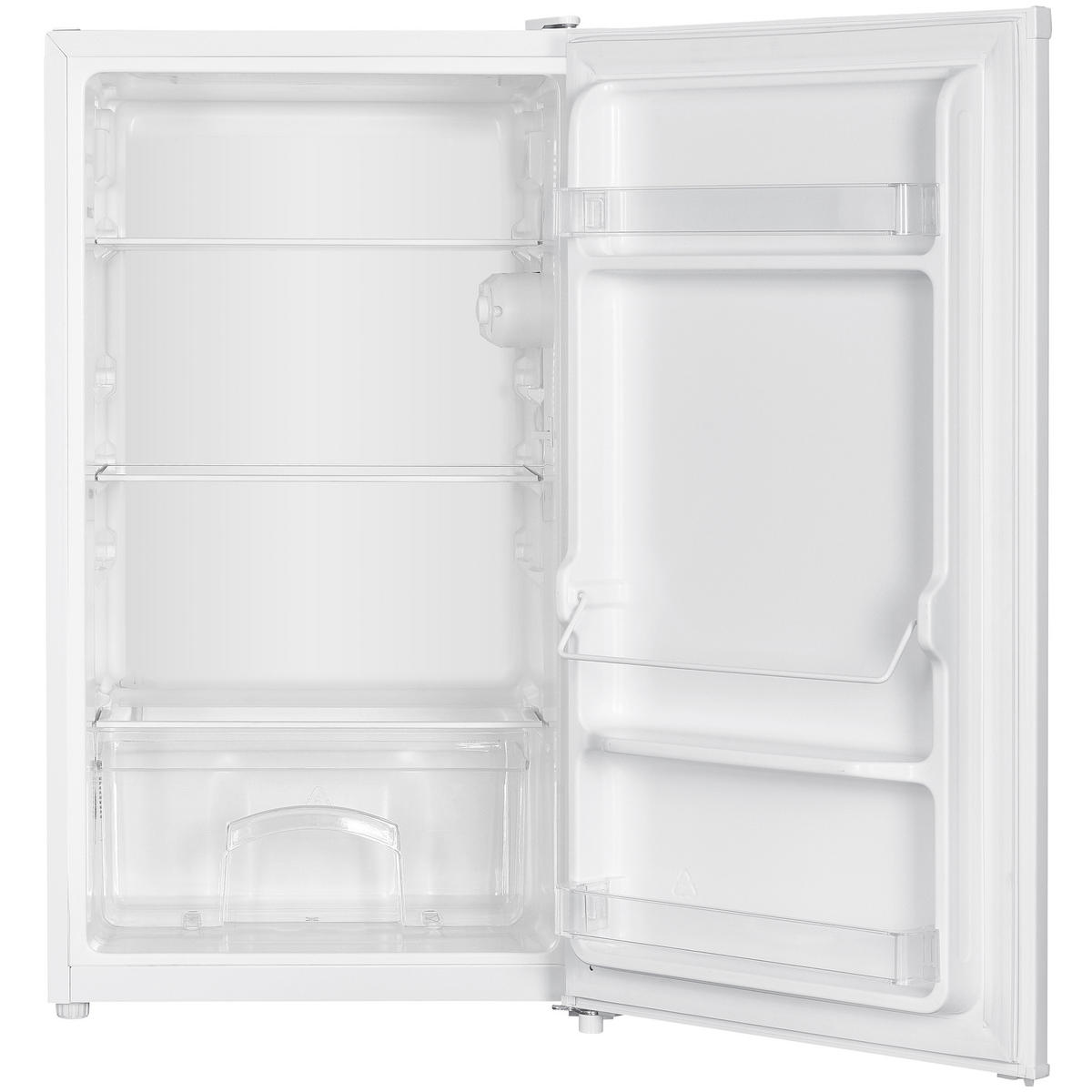 KÜHLSCHRANK CS0881-W ohne Gefrierfach klein - 90L Nutzinhalt, freistehend, kompakt, weiß - Weiß, Glas/Kunststoff (47.5/85/44.5cm) - homeX