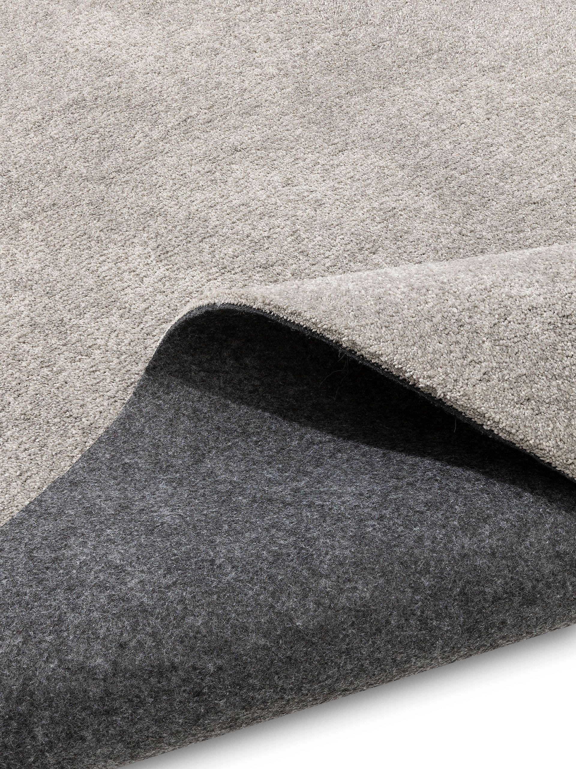 TEPPICH Nina waschbar ø 200 cm rund - Grau, Kunststoff (200/200cm) - benuta Nest