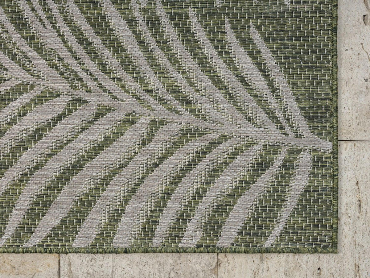OUTDOORTEPPICH Fern Grün,Blaugrau,Hellgrau 80/150 cm - Grün, Textil (80/150cm) - My-Rug