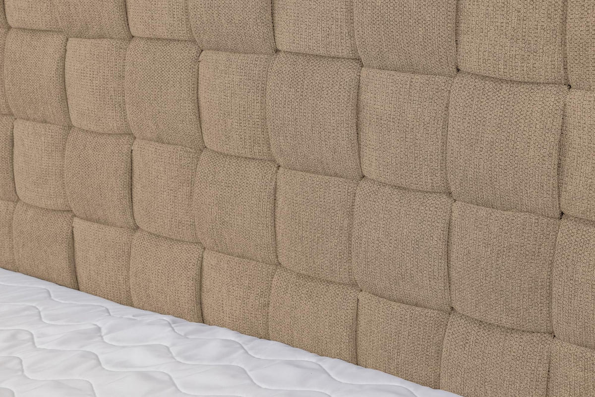 BOXBETT ROMA mit zwei Bettkästen H2/H3 Matratze und Topper 140 x 200 cm - Braun, Holzwerkstoff (140/200cm) - VENASI MÖBEL