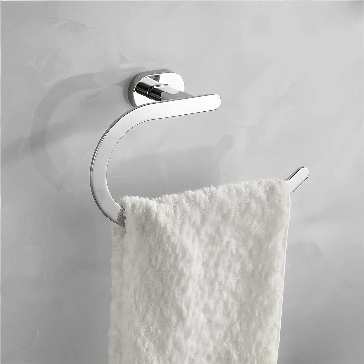 HANDTUCHHALTER Rea Ring 110 Til Chrome - Chromfarben, Metall (22.5/12/6.5cm) - REA