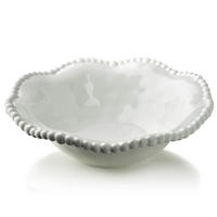 SCHALE Basic weiß 25/25/8 cm Porzellan - Weiß, Keramik (25/8/25cm) - Mondex