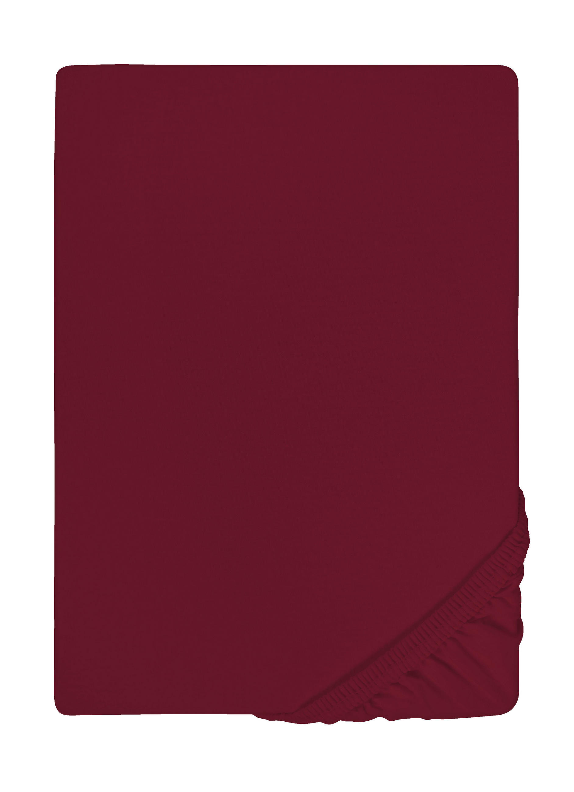 biberna Spannbetttuch Bordeaux 130x220 cm