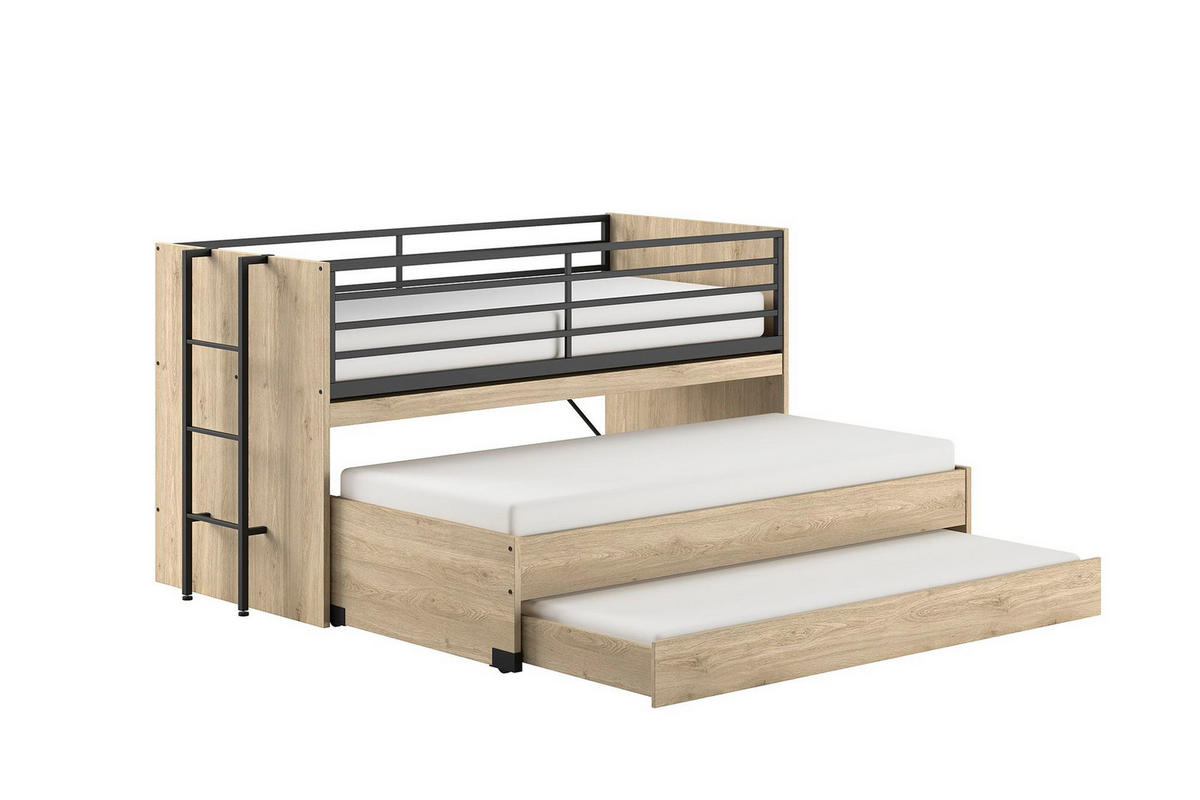 HOCHBETT Kary 219x117x98 aus Holzwerkstoff in Eiche - Naturfarben, Holzwerkstoff (90/200cm) - 58aufmkessel