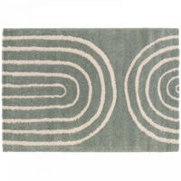 TEPPICH, 100 x 150 cm, Grün - Grün, Textil (150/100cm) - Oviala