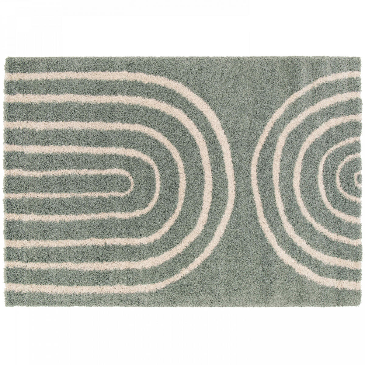 TEPPICH, 100 x 150 cm, Grün - Grün, Textil (150/100cm) - Oviala
