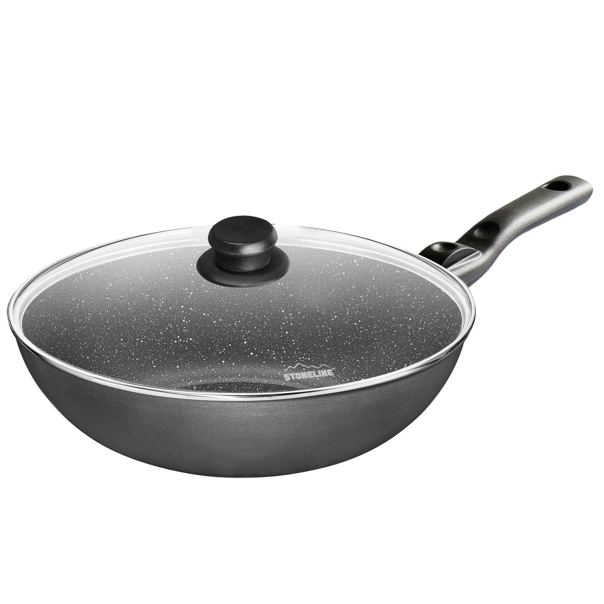 WOK - Grau, Metall (30cm) - Stoneline