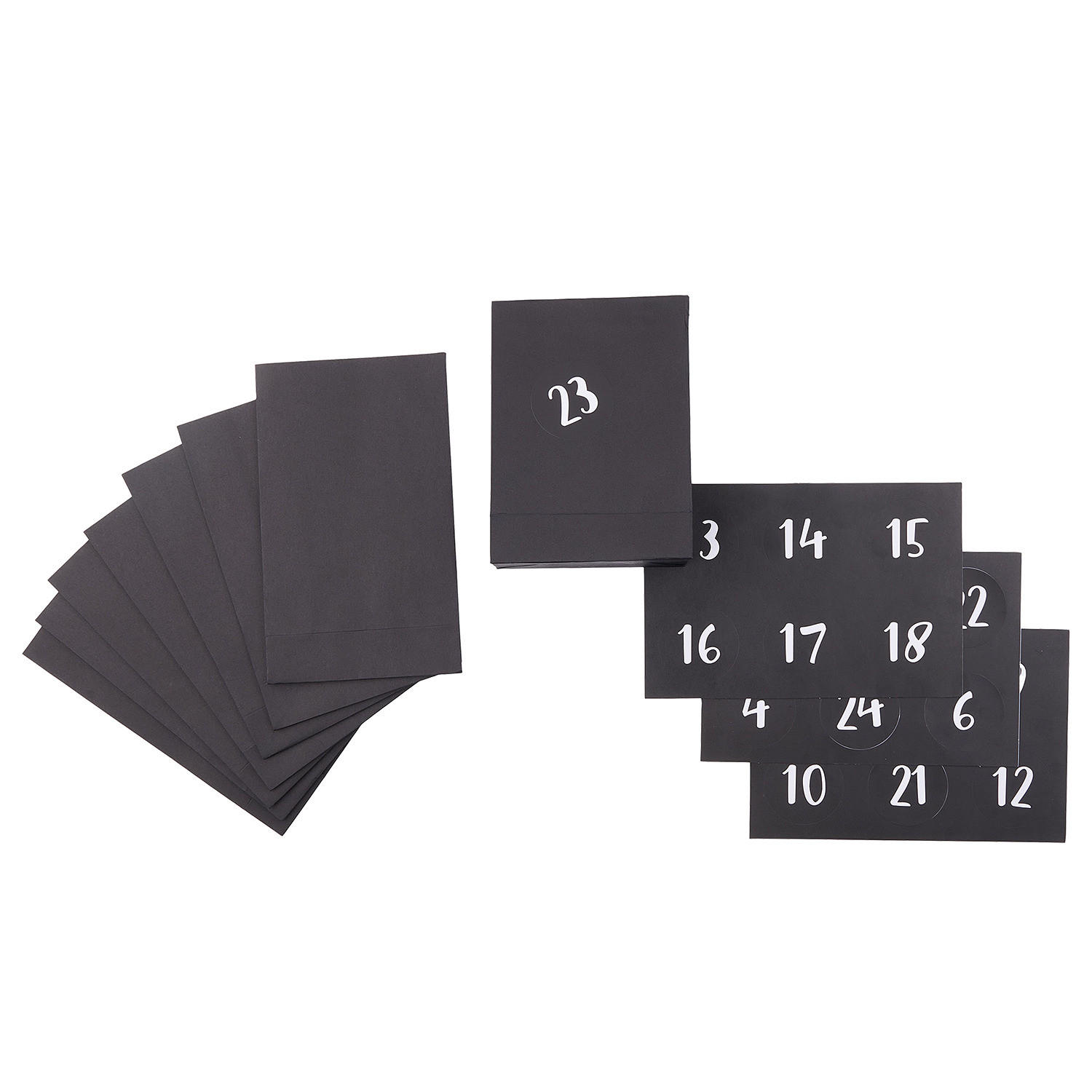 ADVENTSTÜTEN Surprise - Schwarz/Weiß, Papier (25/2.5/20cm) - Butlers