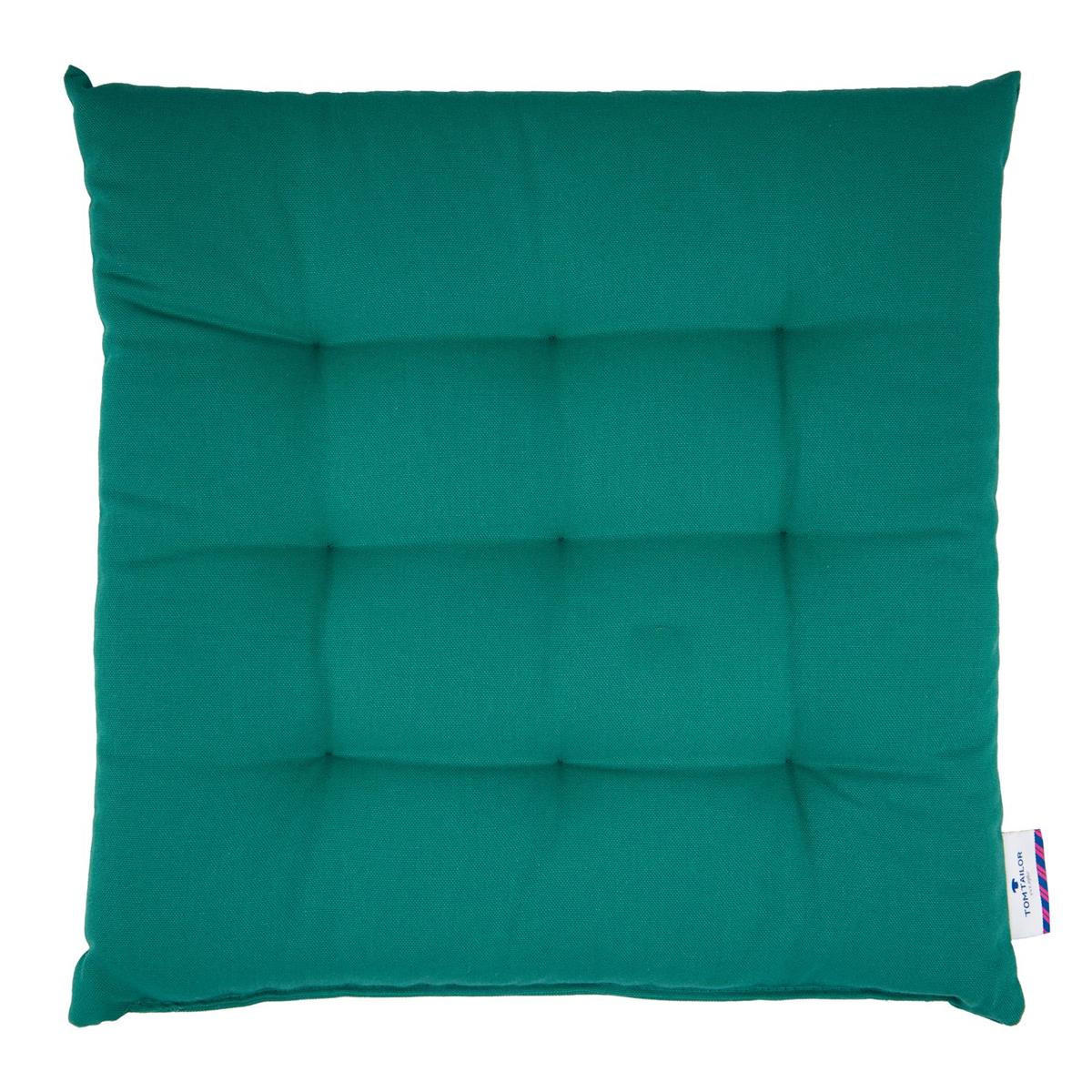 SITZKISSEN MIT 9 PUNKT-STEPPUNG DOVE - Blau, Textil (40/40/5cm) - Tom Tailor