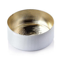 SCHALE Serenite Weiß 22.5/22.5/10 cm Glas - Weiß, Glas (22.5cm) - Mondex