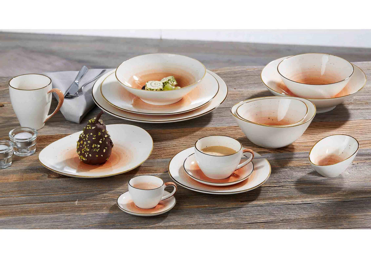 KAFFEEUNTERTASSEN Cosmo orange ø 14 cm 6er Set - Orange, Keramik (14cm) - Ritzenhoff Breker
