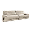 SOFA CINE Cremeweiß Cord - Creme/Schwarz, Kunststoff/Textil (284/84/106cm) - KAWOLA