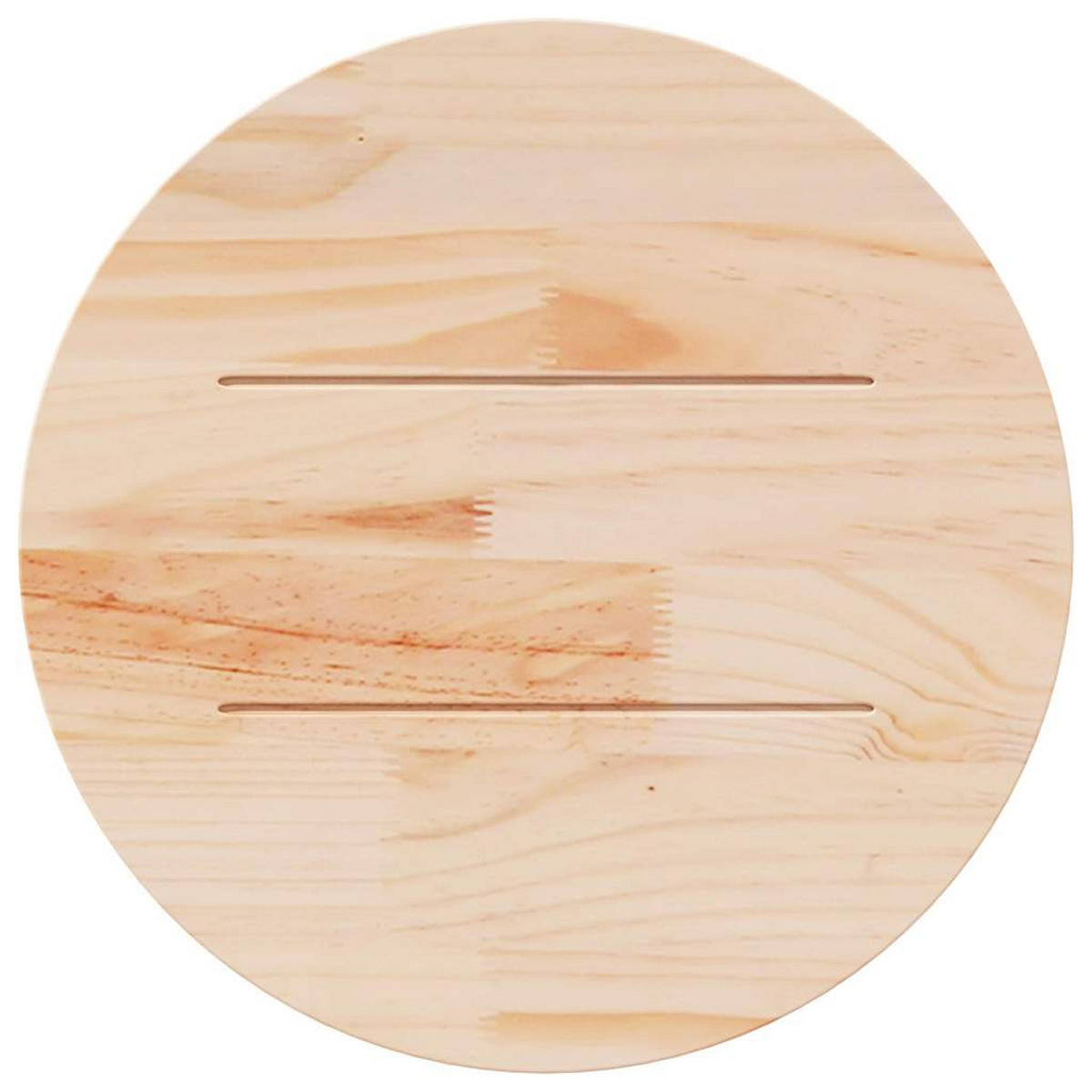 TISCHPLATTE Rund Ø50/3 Cm Massivholz Kiefer - Braun, Holz (50/50/3cm) - vidaXL