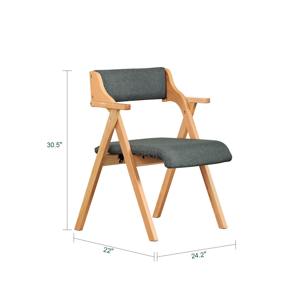 KANCELÁŘSKÁ židle s područkami a dřevěnou konstrukcí - barva javoru, dřevo/kožešina (62/78/56cm) - SoBuy