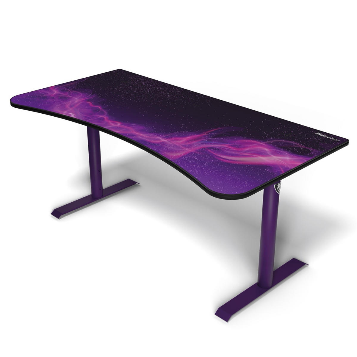 GAMINGTISCH Arena 160/82/71-81 cm Deep Purple - Galaxy - Lila, Metall (82/160/71cm) - Arozzi