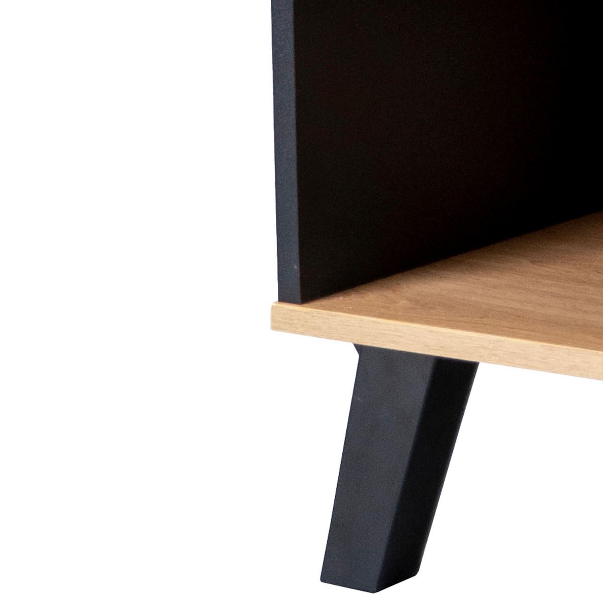 COUCHTISCH Holz- und Schwarzeffekt 100/60/43 cm - Braun, Holzwerkstoff (100/60/43cm) - Urban Meuble