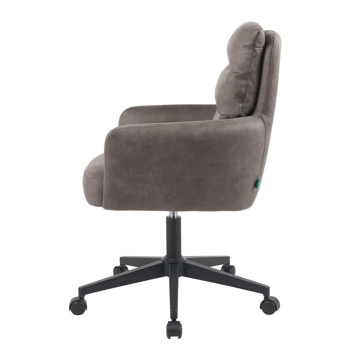 BÜROSTUHL Mika-Riko - Taupe/Schwarz, Textil/Metall (59/91/66cm) - DUBI Möbel