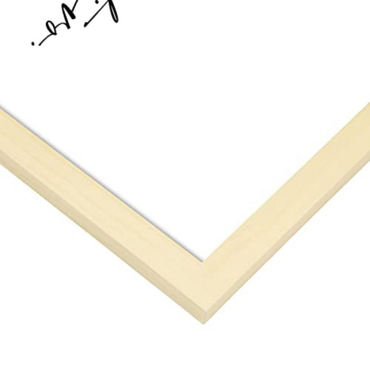 POSTER Set mit 4 Jetzt TypografieStil A3 Rahmen aus hellem Holz - Beige, Papier (29.7/3cm) - Nacnic