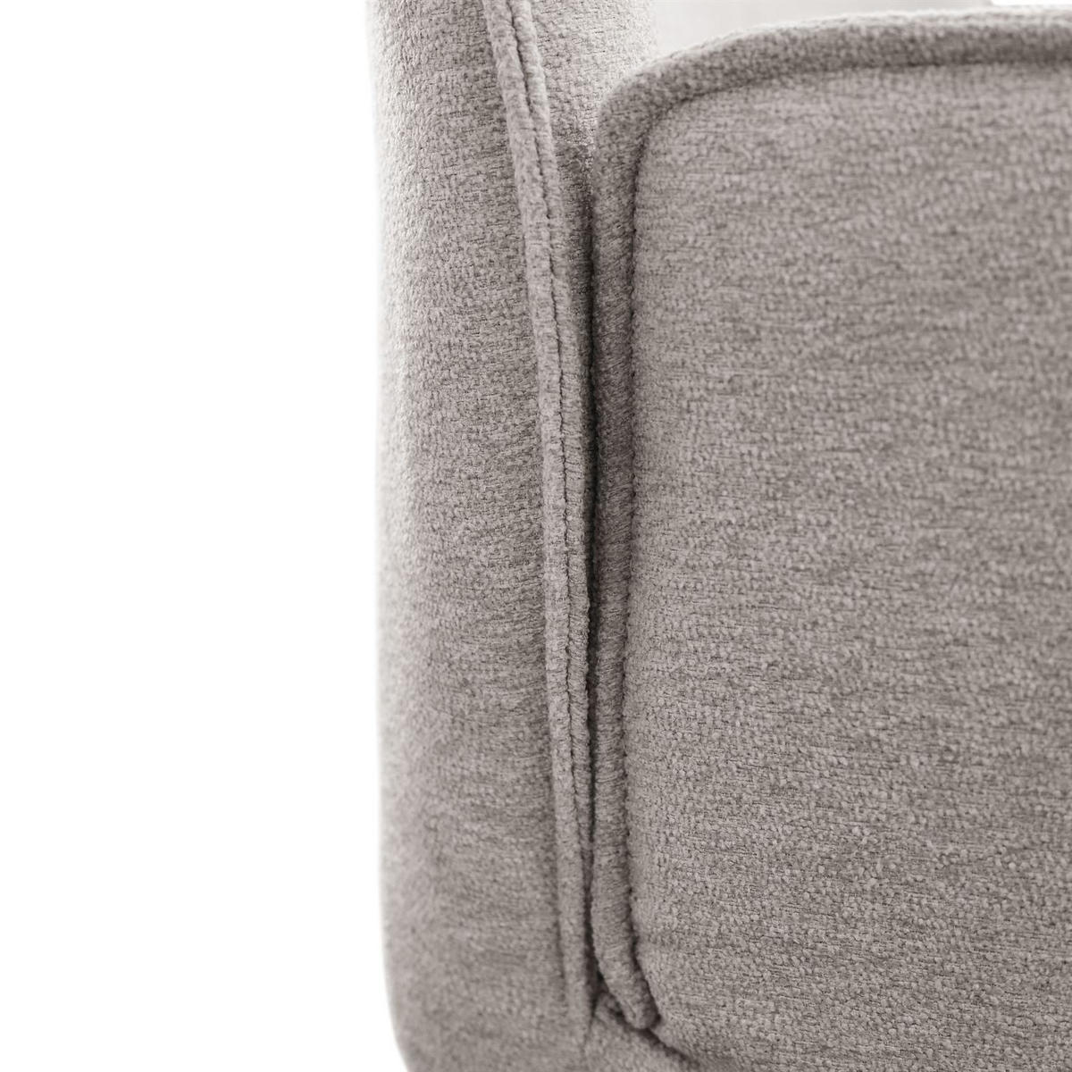 ARMLEHNENSTUHL OPHELIA mit Drehfunktion und Polsterung - Beige/Schwarz, Textil (60/87/64cm) - Lookway