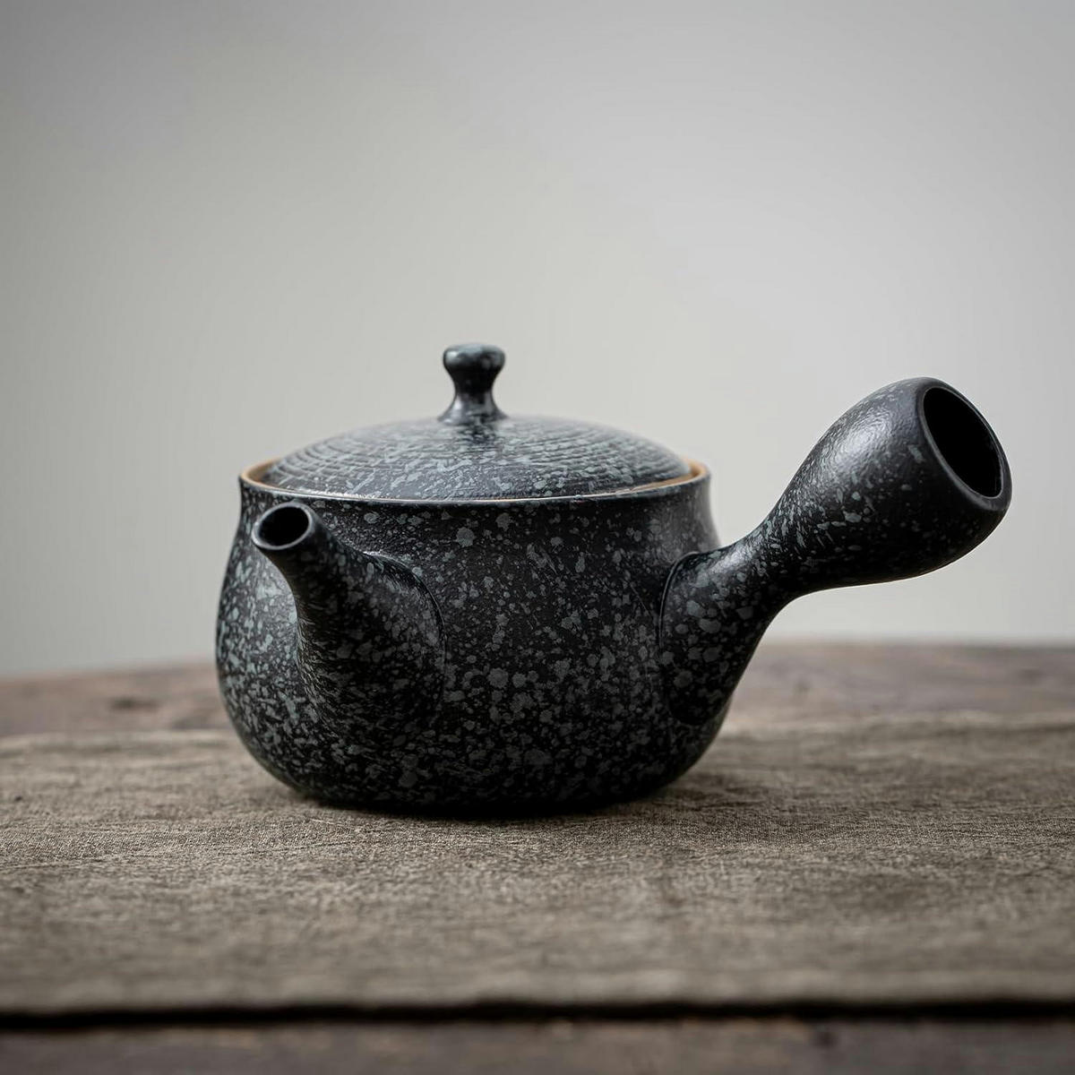 TEEKANNE mit Teefilter 250 ml Rock Black - Schwarz, Keramik (10/10cm)