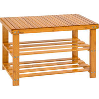 SCHUHBANK Silke, 70 x 28 x 45,5 cm, braun - Braun, Holz (28/45.5/70cm) - tectake