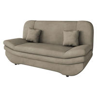 SCHLAFSOFA Weronika Premium - Schwarz/Mokka, Holz/Kunststoff (200/95/90cm) - MIRJAN24
