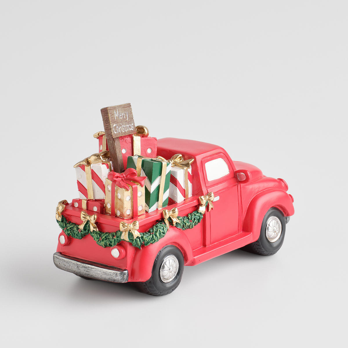 DEKOFIGUR Giftcar, Rot, 14 x 10 x 22 cm, Dekorative Weihnachtsdeko - Rot, Kunststoff (10/14/22cm) - home&you