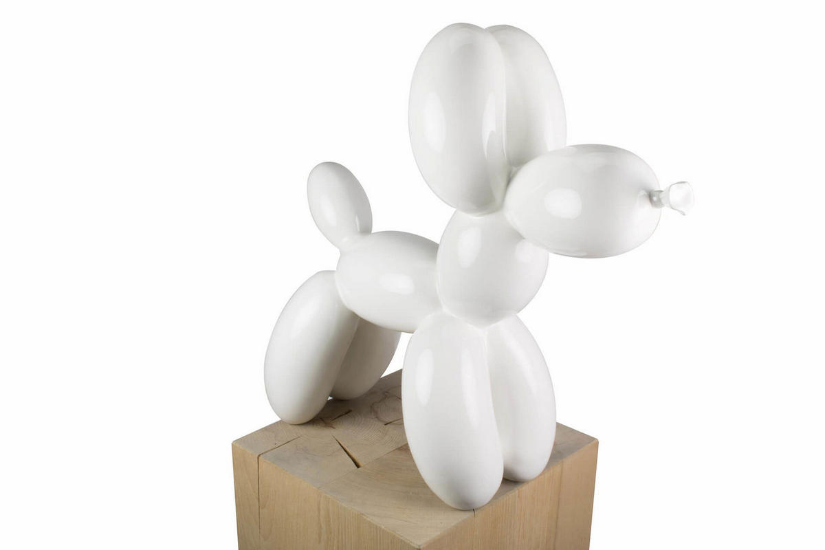 SKULPTUR Weiß 50/46 cm - Weiß, Stein (3.8/46/18cm) - KUNSTLOFT