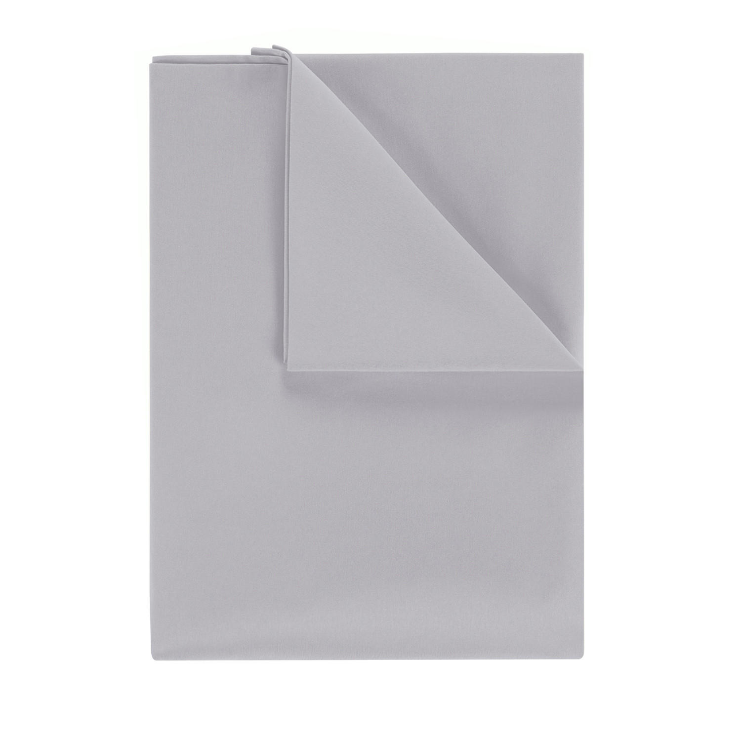 BETTTUCH ohne Gummi 180/275 cm, in Grau - Grau, Textil (275/180cm) - Blumtal