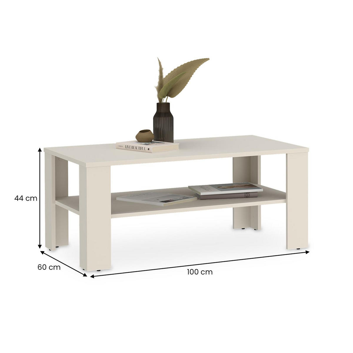 COUCHTISCH ANIMO Kaschmir - Kaschmir, Holzwerkstoff (60/100/44cm) - CARO-Möbel