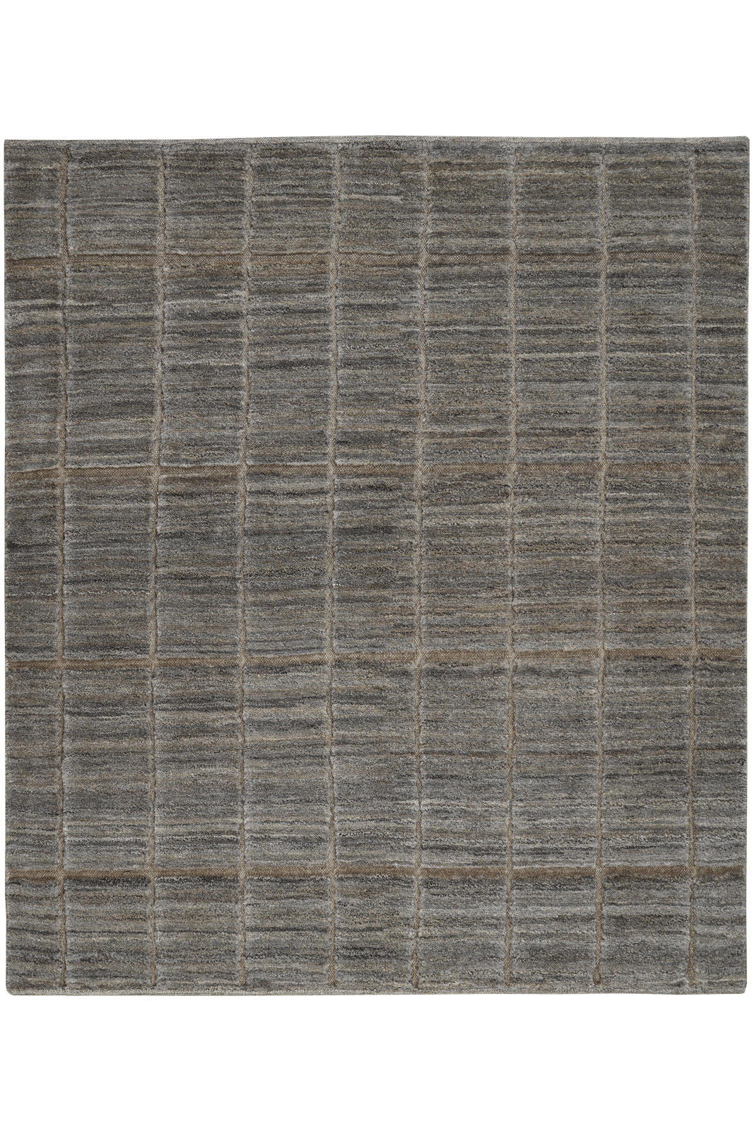 GABBEH-TEPPICH handgeknüpft Grau 185/162 cm Schurwolle - Grau, Textil (162/185cm) - Looma