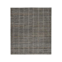 GABBEH-TEPPICH handgeknüpft Grau 185/162 cm Schurwolle - Grau, Textil (162/185cm) - Looma