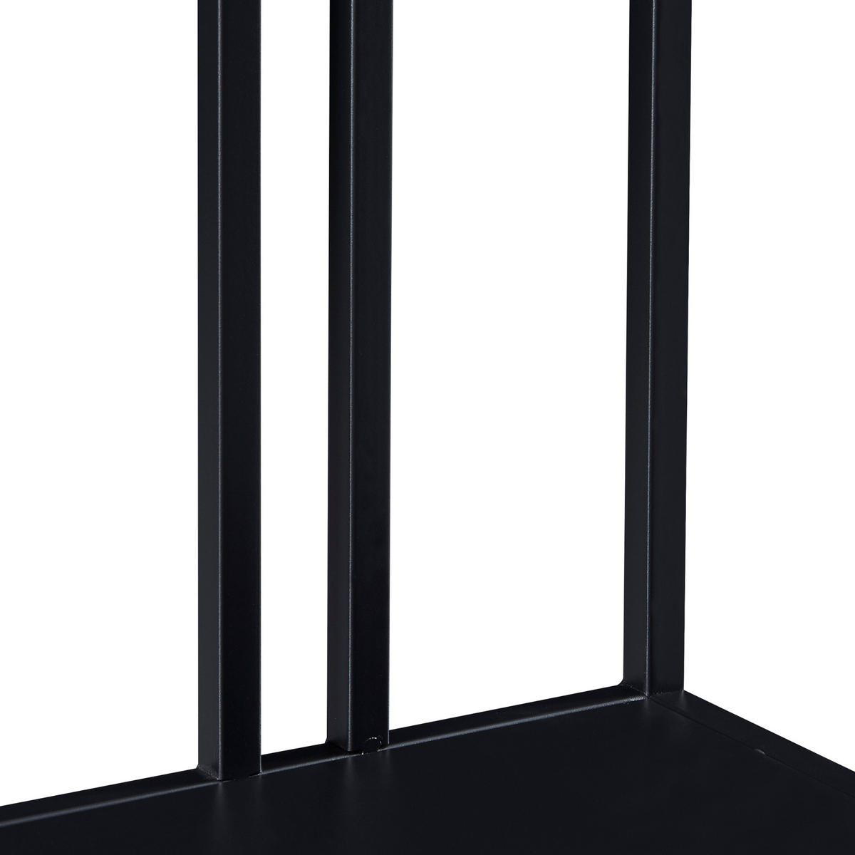 KONSOLENTISCH Kumlinge - Schwarz, Metall (30/55/85cm) - [en.casa]