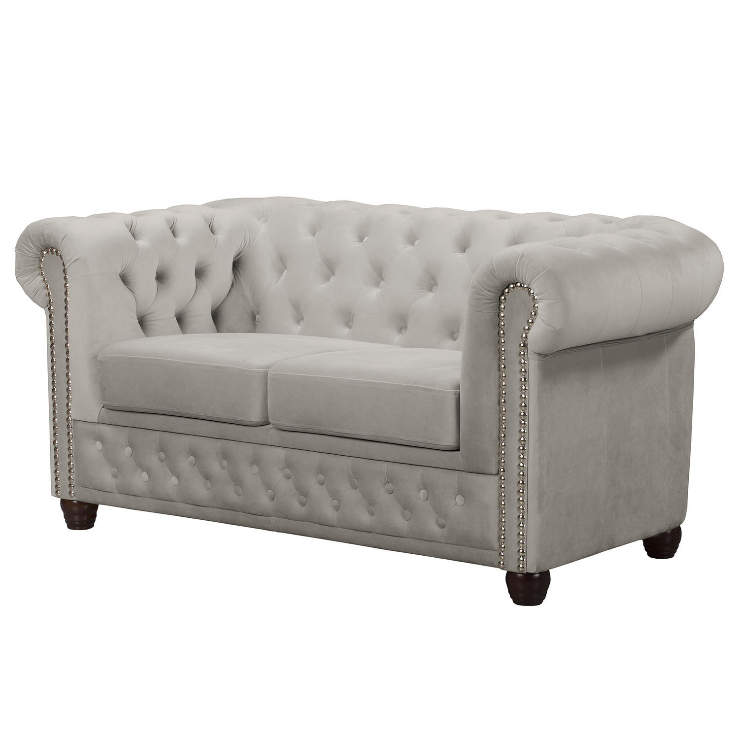 2-SITZER SOFA - Kaschmir/Buchefarben, Buchenholz/Textil (148/72/86cm) - home24