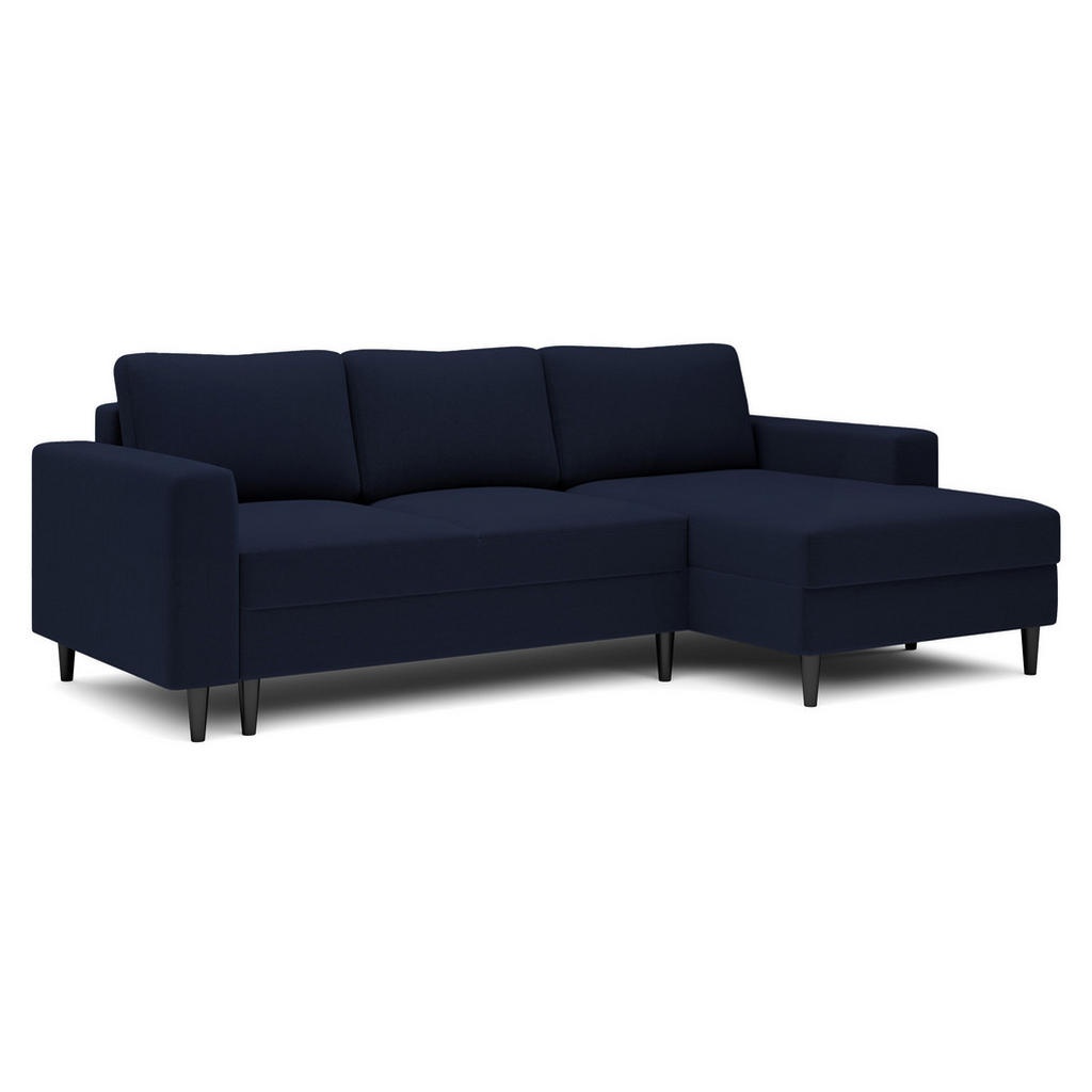 Thumbnail - Selsey Ecksofa, Dunkelblau, Textil, L-Form, Ottomane rechts, 230x143 cm, Wohnzimmer, Sofas & Couches, Wohnlandschaften, ...