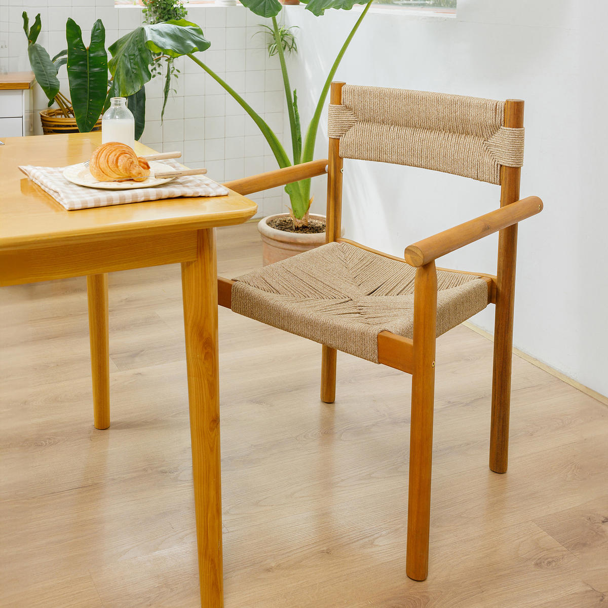 GARTENSTUHL 2er-Set Holz Braun - Braun, Holz (50/87/59cm) - Nordlys