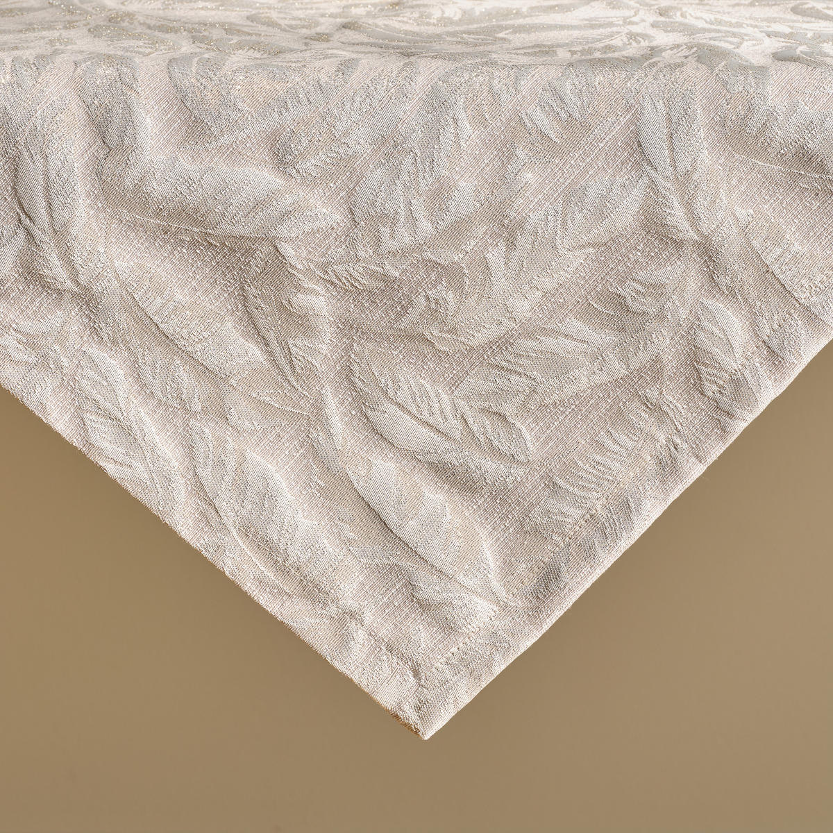 TISCHDECKE Sparkleaf - Beige, Textil (80/80/1cm) - home&you
