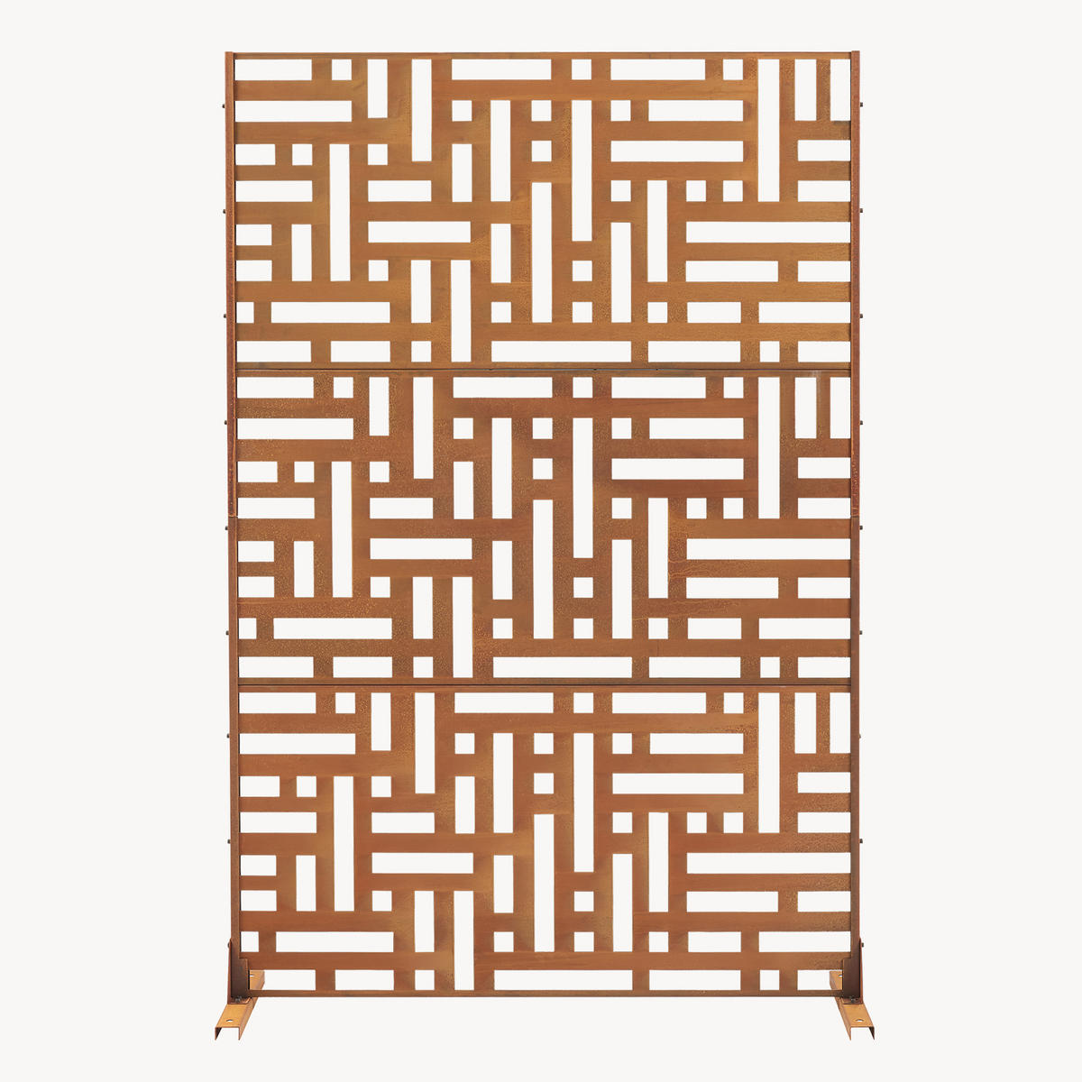 DĚLÍCÍ STĚNA Bernalda - rezavá, kov (120/180cm) - casa.pro