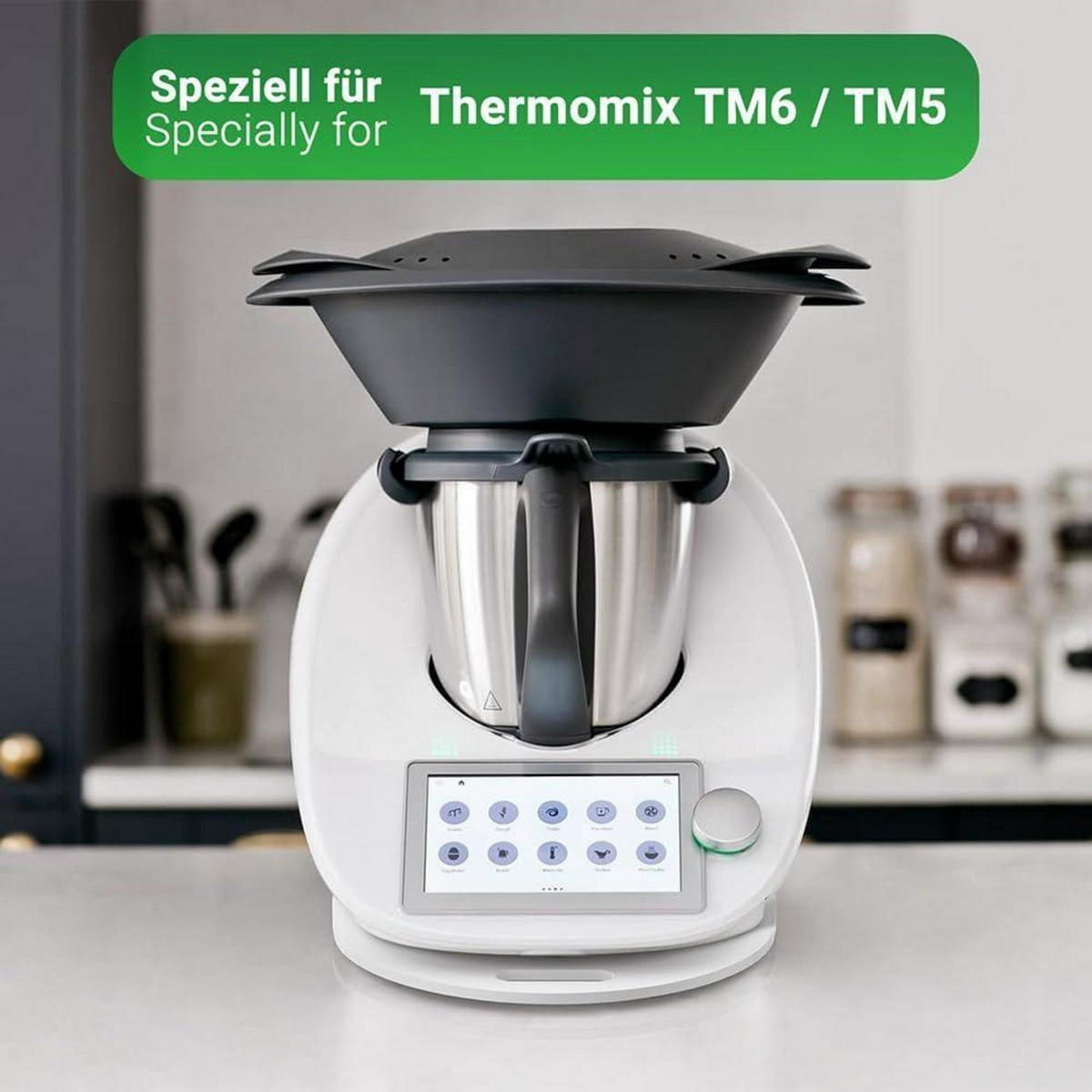 GLEITBRETT für Thermomix TM6 TM5 Weiß Hochglanz - Weiß, Kunststoff (30/2.4/35cm)