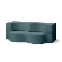 SOFA Kamelia Graphitfarben - Graphitfarben, Textil (200/70/100cm) - Pillovely