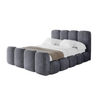 POLSTERBETT mit Bettkasten, Fußteil und Lattenrost, Boxbett ohne Matratze - KALA-Z 180x200 Dunkelgrau - Dunkelgrau, Holzwerkstoff/Textil (180/200cm) - ALTDECOR