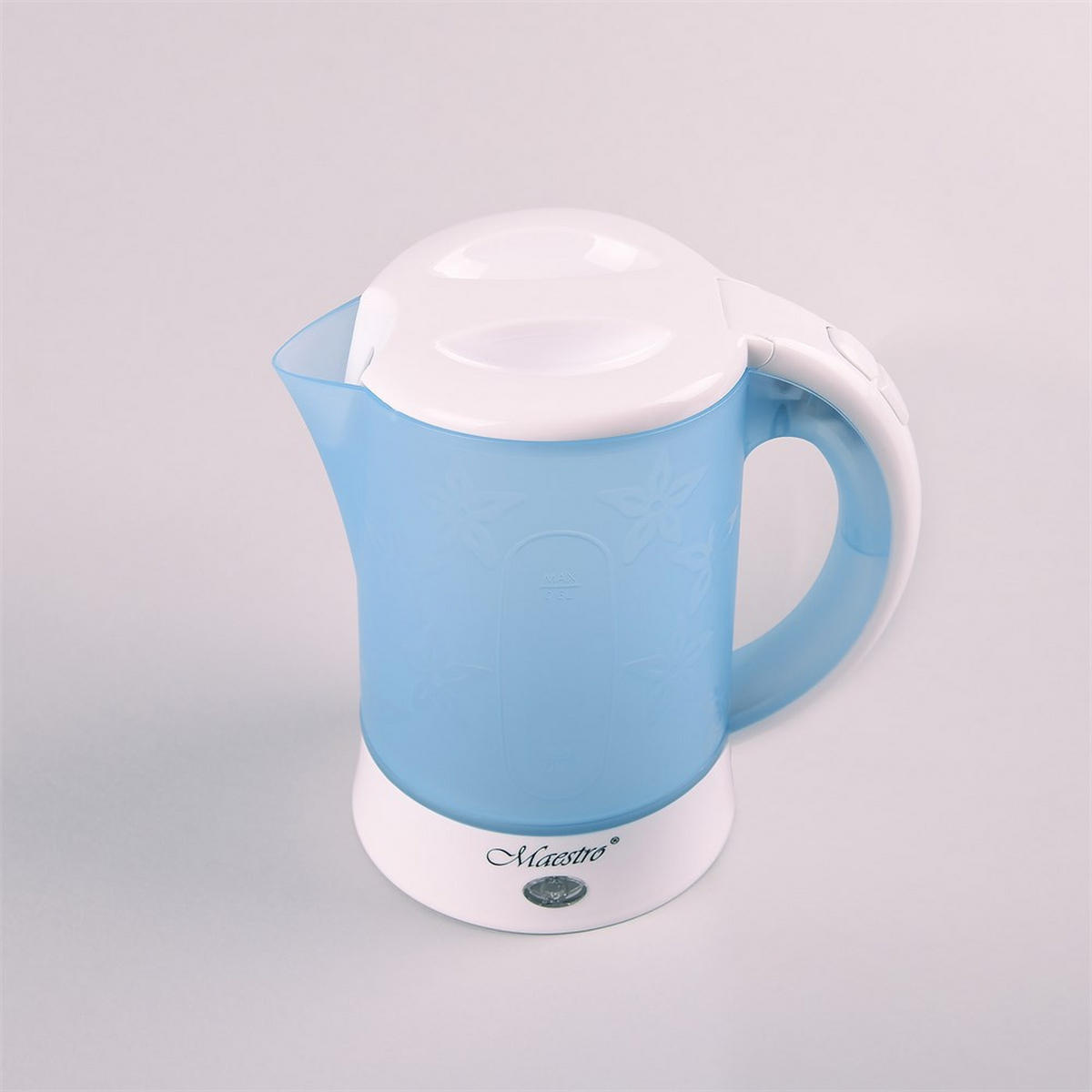 WASSERKOCHER ELEKTRISCH Hellblau 15.5/15.6/17.5 cm MR010 - Hellblau, Metall (15.6/17.5/15.5cm) - Maestro 