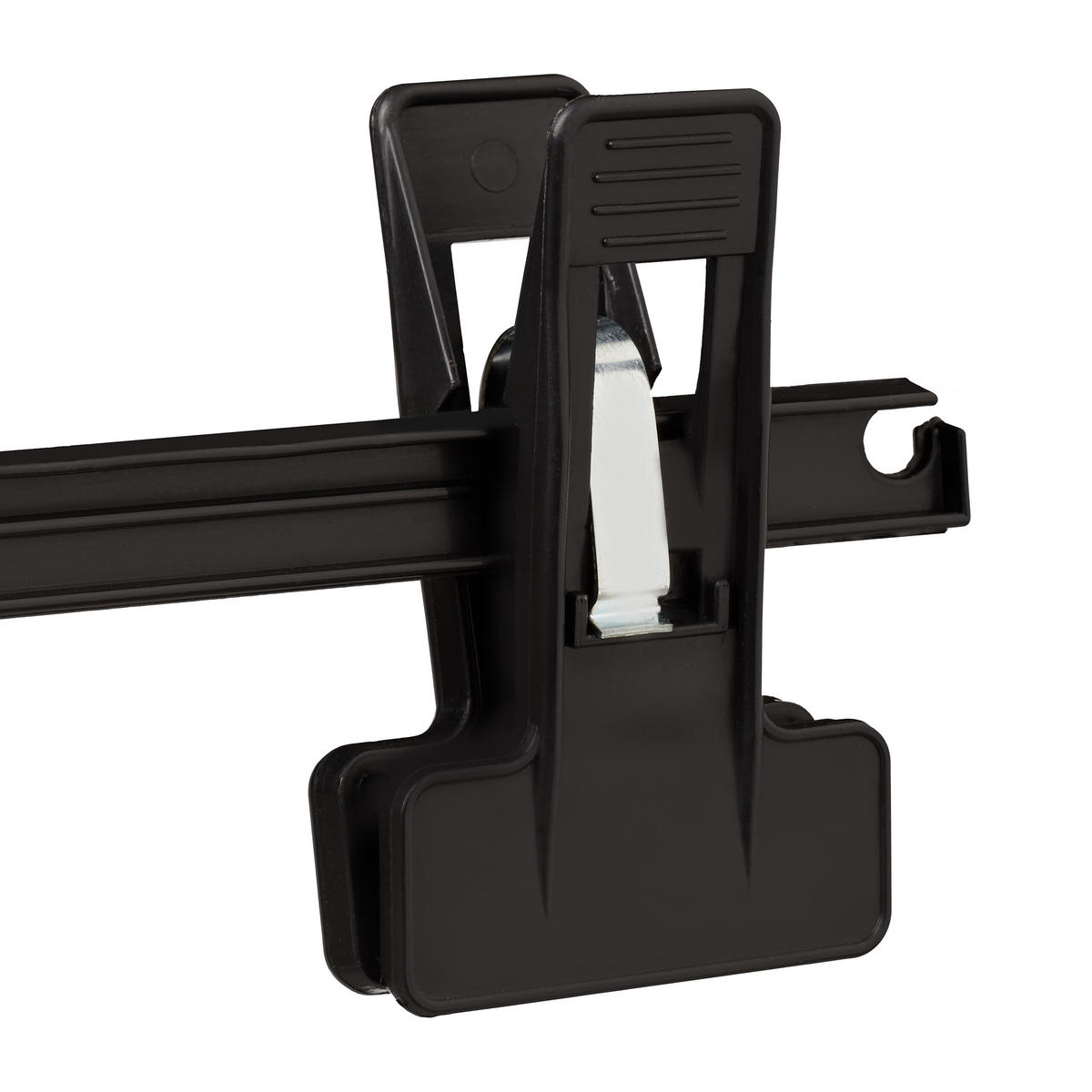 12XHOSENBÜGEL - Schwarz, Kunststoff/Metall (35.5/15/2.5cm) - Relaxdays