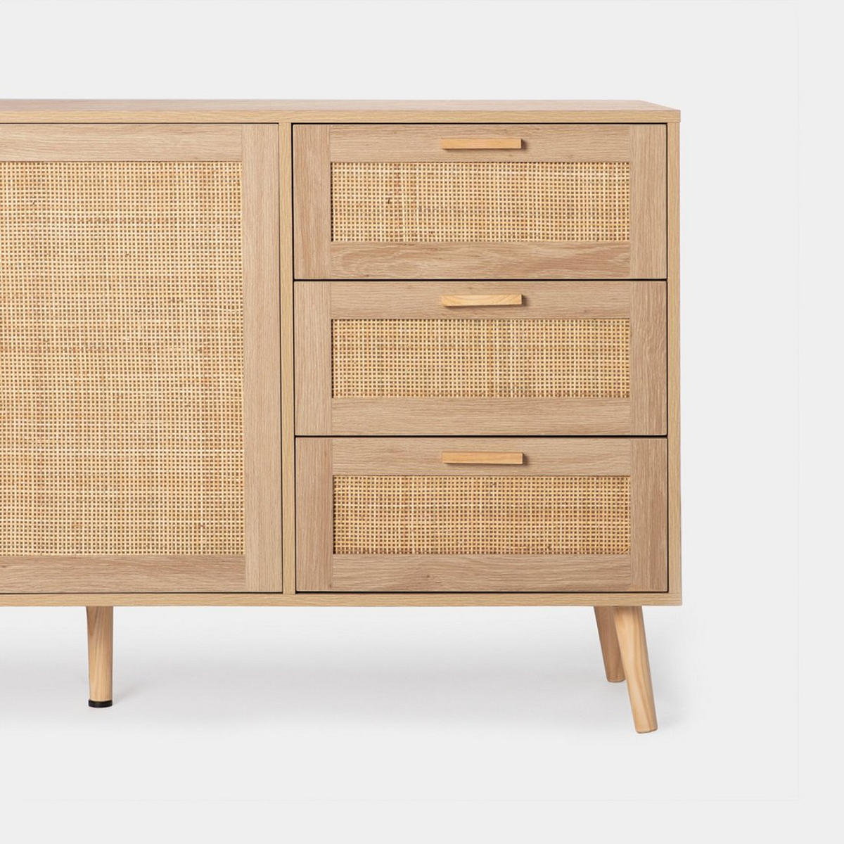 ANRICHTE NIEDRIGE Tahiti Natürlich 148 cm x 79 cm - Naturfarben, Holzwerkstoff (148/79/40cm) - Klast Home