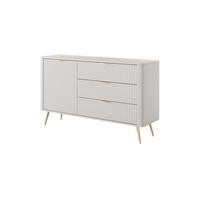 SIDEBOARD LANTE Weiß 138x38x81 cm - Weiß, Holzwerkstoff (138/81/38cm) - FURNLUX